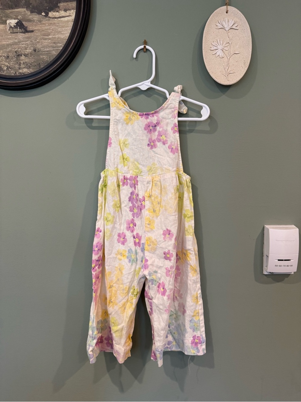 ZARA girls linen romper